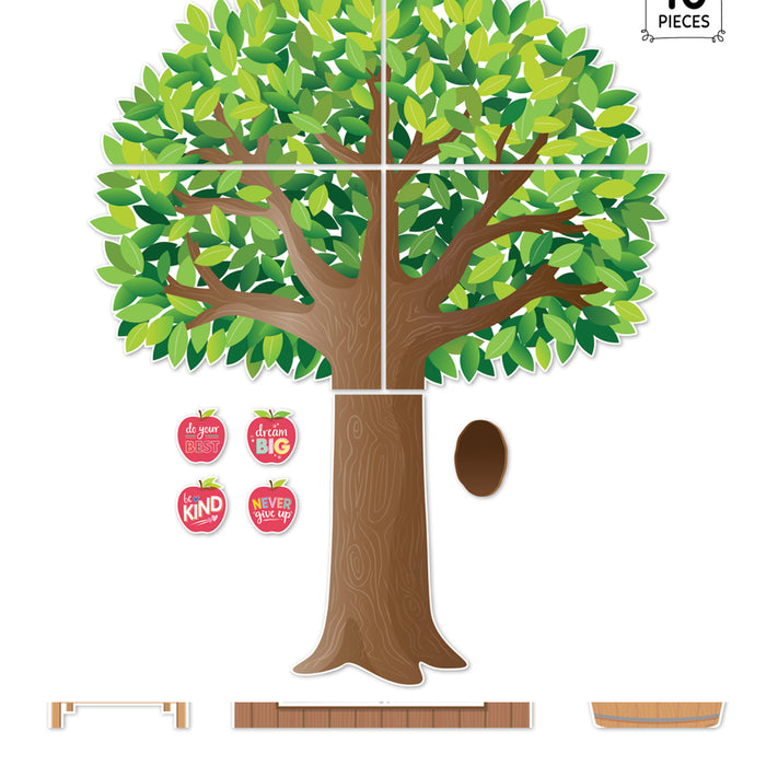 Creative Teaching Press CTP10994 Apple Time Jumbo Tree Bulletin Board Set, 10 Pieces