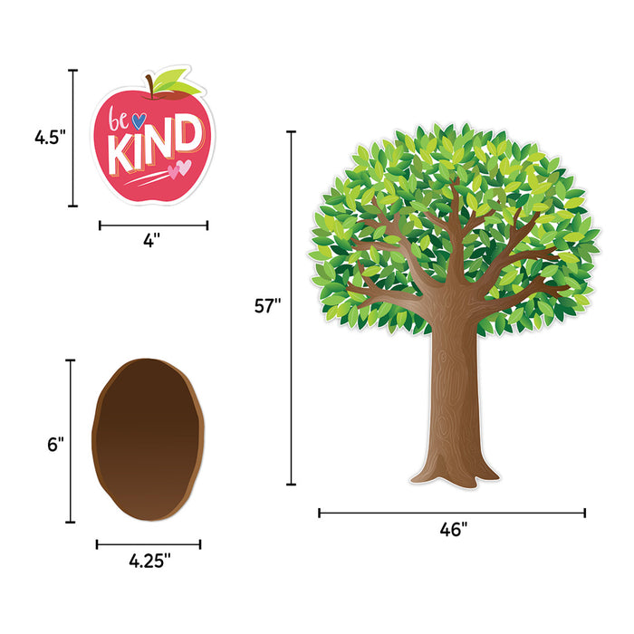 Creative Teaching Press CTP10994 Apple Time Jumbo Tree Bulletin Board Set, 10 Pieces