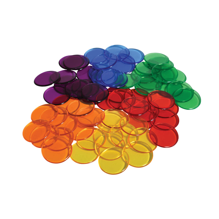 Learning Advantage CTU7221 Transparent Counters - .75" - Set of 1,000