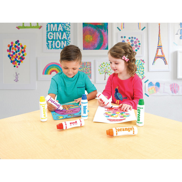 Do-A-Dot Art! DAD101 Washable Rainbow Dot Markers, 6 Colors
