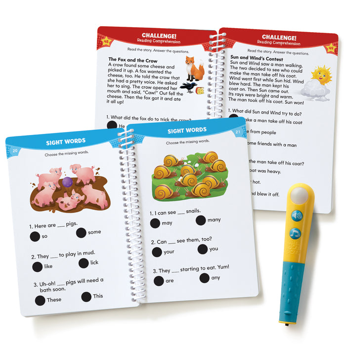 Educational Insights EI-2392 Hot Dots Jr Let's Master Grade 1 Reading