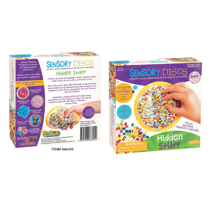 Sensory Playtivity ELP866305 Hidden Stuff Sensory Discs 3-Pack