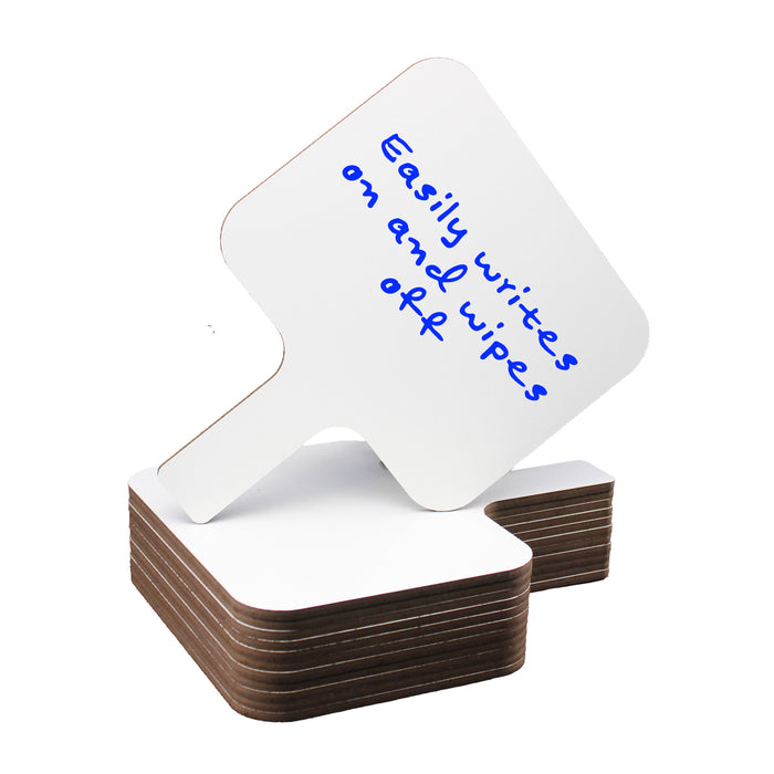 Flipside Products FLP10039 Rectangular Dry Erase Answer Paddle, 8" x 9.75", Pack of 12