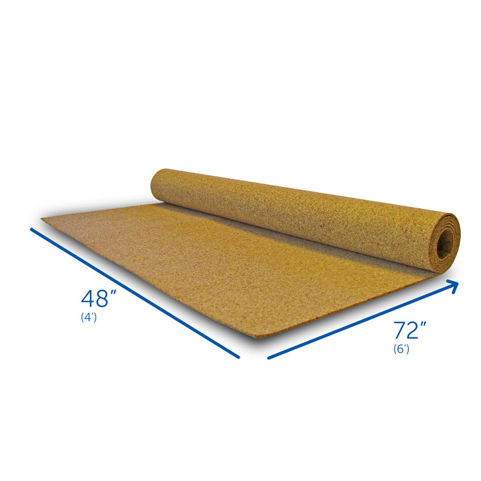 Flipside Products FLP38006 Cork Roll, 4' x 8', 6mm Thick