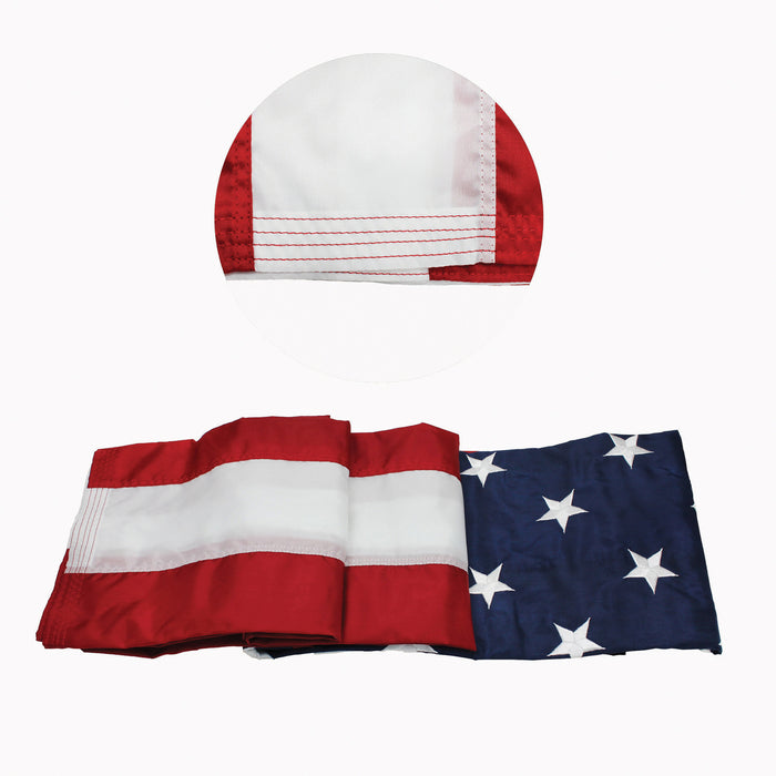 FlagZone FZ-1002131 Durawavez Nylon Outdoor U.S. Flag with Heading & Grommets, 5' x 8'
