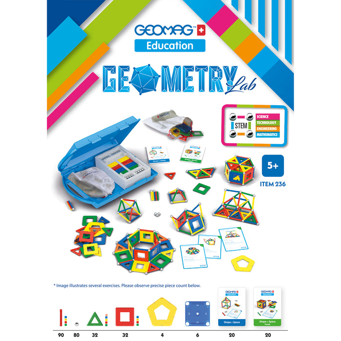 Geomag GMW236 Geometry Lab Recycled, 244 Pieces