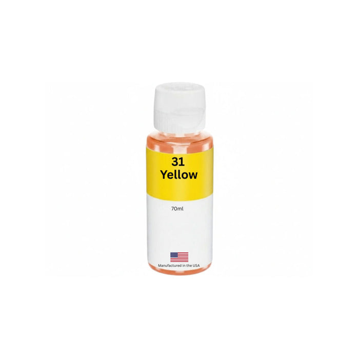 Replacement ink Bottles for HP 31 (1VV28AN) 70-ml Yellow Standard Yield
