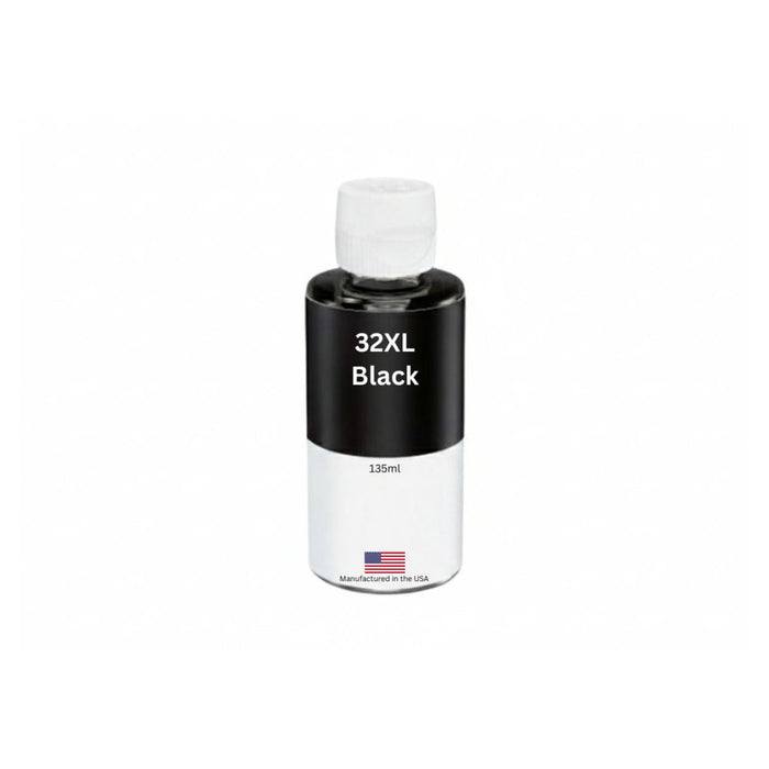 Replacement Ink Bottle For HP 32XL (1VV24AN) 135 ml Black Ink Bottle High Yield
