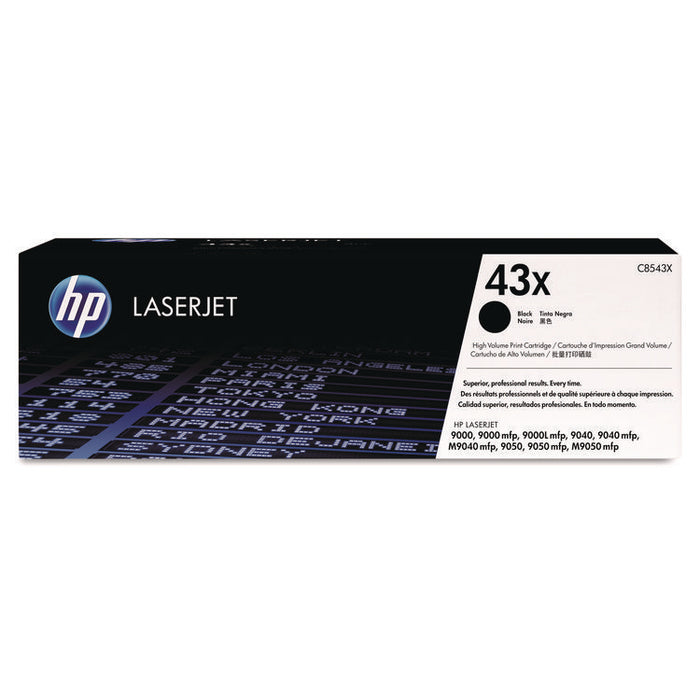 HP C8543X Laserjet 9000 43X High Yield Black Toner
