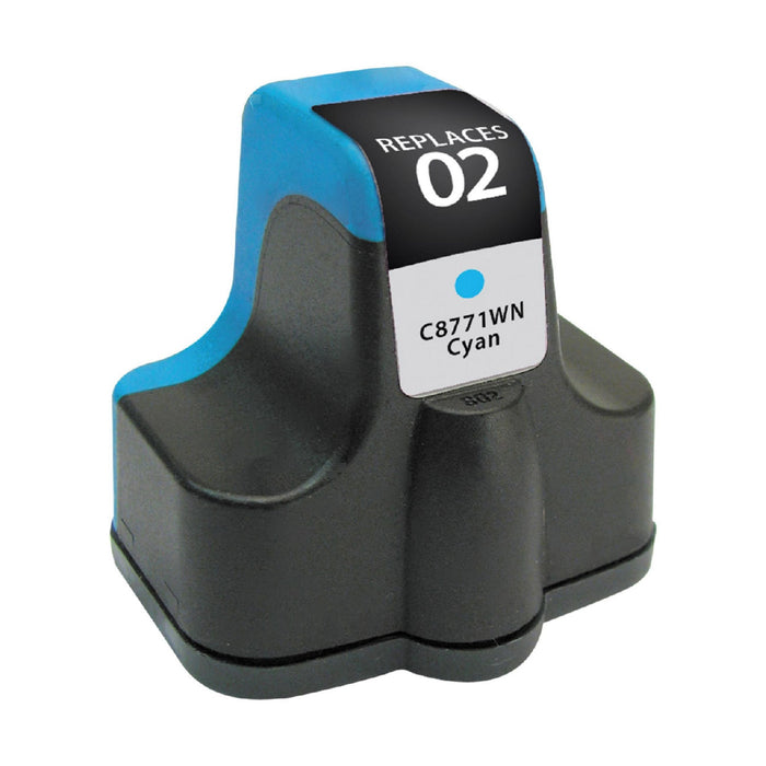 Remanufactured HP (HP02) C8771WN Cyan Inkjet Cartridge