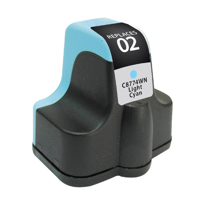 Remanufactured HP (HP02) C8774WN Light Cyan Inkjet Cartridge
