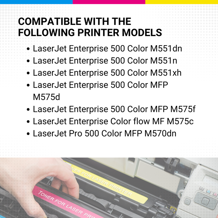HP Color Laserjet M551n507A Black Toner