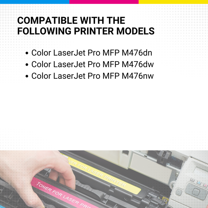 HP Color Laserjet M476dn 312a Magenta Toner