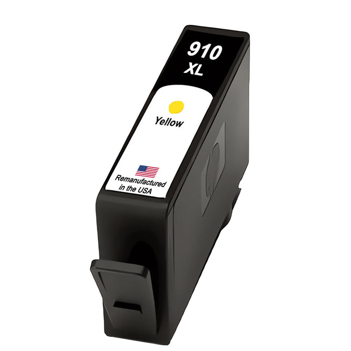 U.S. Remanufactured for HP 910XL (3YL64AN) Yellow Ink Cartridge New Chip