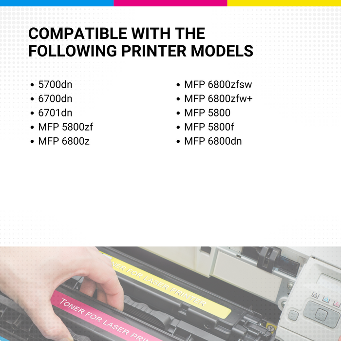 HP Color Laserjet 6800dn 213x High Yield Yellow Toner