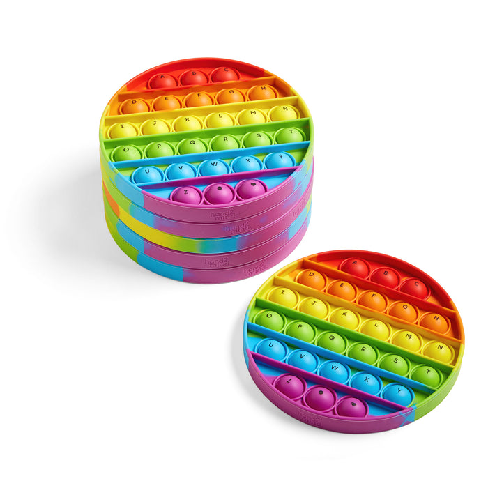 Hand2Mind HTM95429 Circular Alphabet Pop It, Set of 6