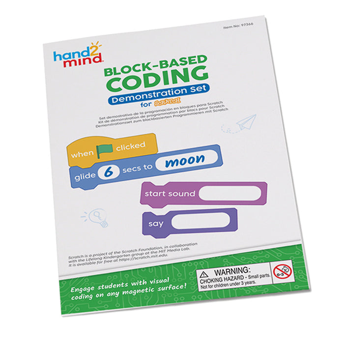 Hand2Mind HTM97366 Block-Based Coding Demonstration Set for Scratch