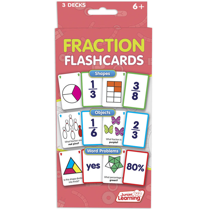 Junior Learning JRL212 Fraction Flash Cards