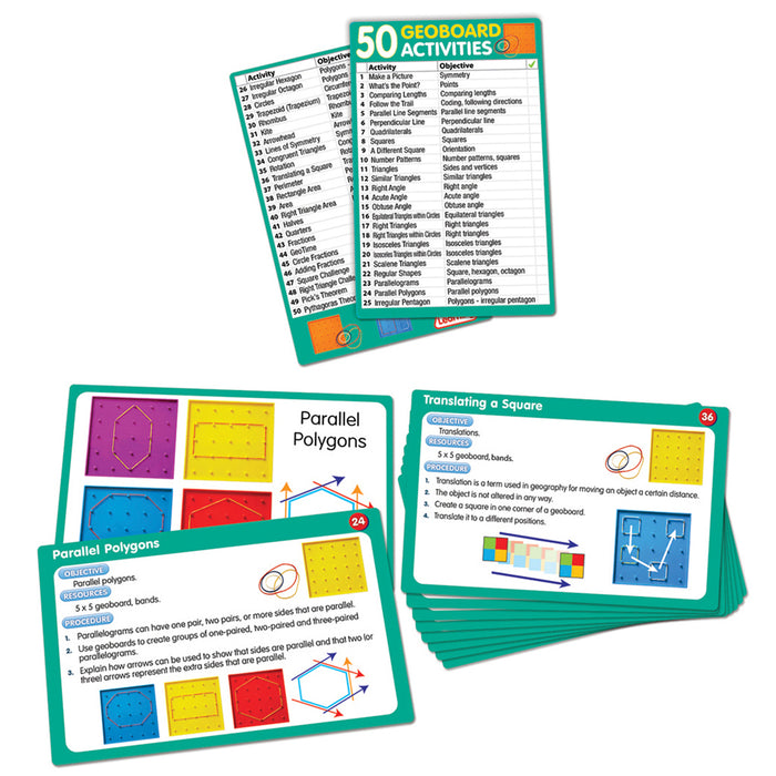 Junior Learning JRL342 50 Geoboards Activities
