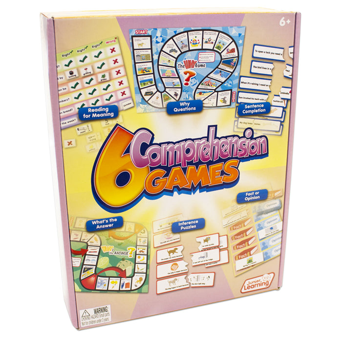Junior Learning JRL406 6 Comprehension Games