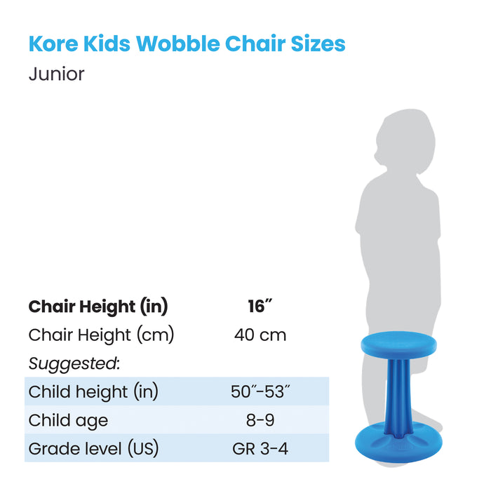 Kore Design KD-613 Junior Wobble Chair 16", Blue