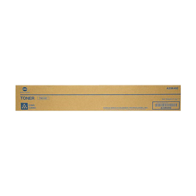 OEM Konica Minolta TN512C (A33K432) Toner Cartridge, Cyan 26K Yield
