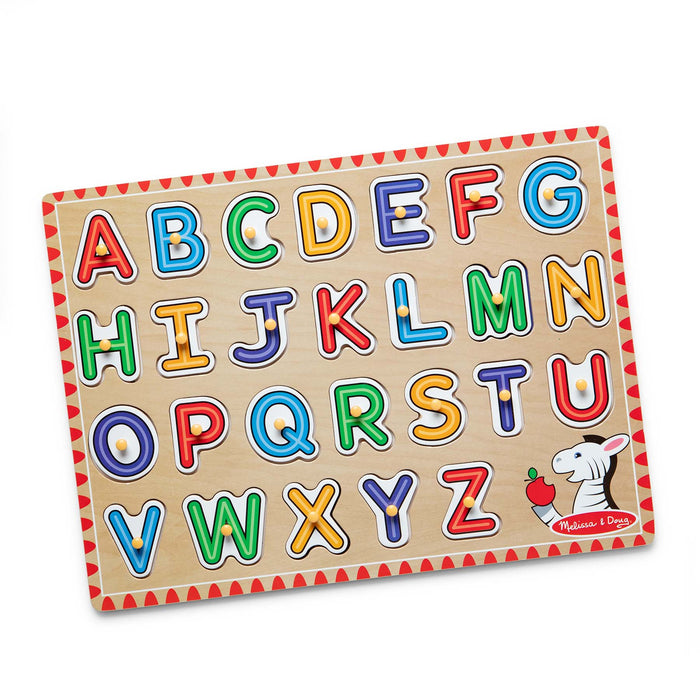 Melissa & Doug LCI50162 See-Inside Alphabet Peg Puzzle - 26 Pieces