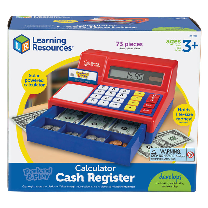 Learning Resources LER2629 Pretend & Play Calculator Cash Register