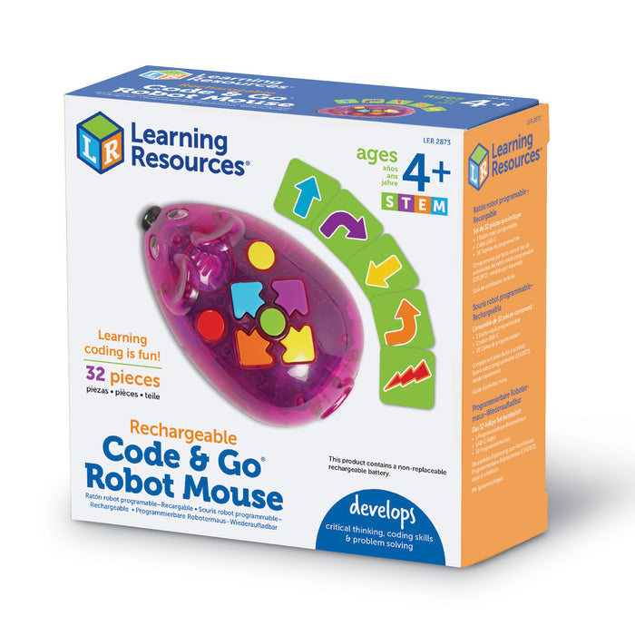 Learning Resources LER2873 Code N Go Mouse Single - Rechargeable