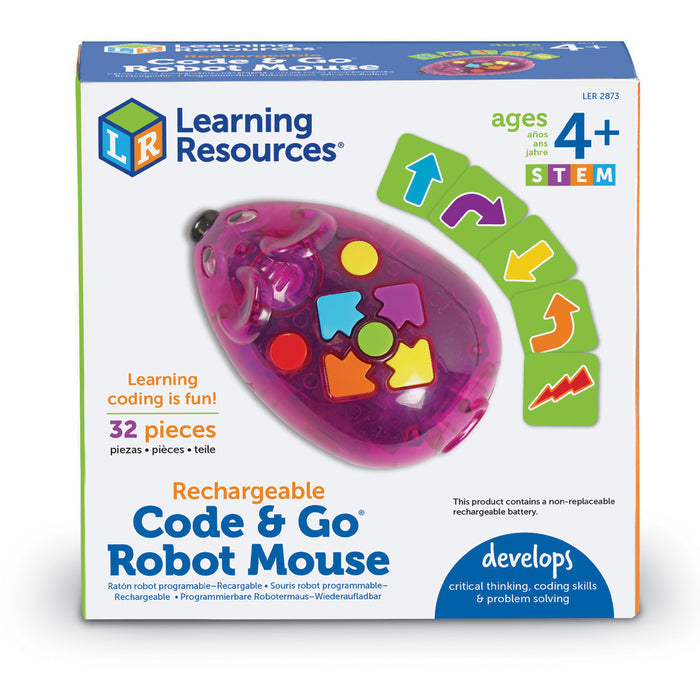 Learning Resources LER2873 Code N Go Mouse Single - Rechargeable