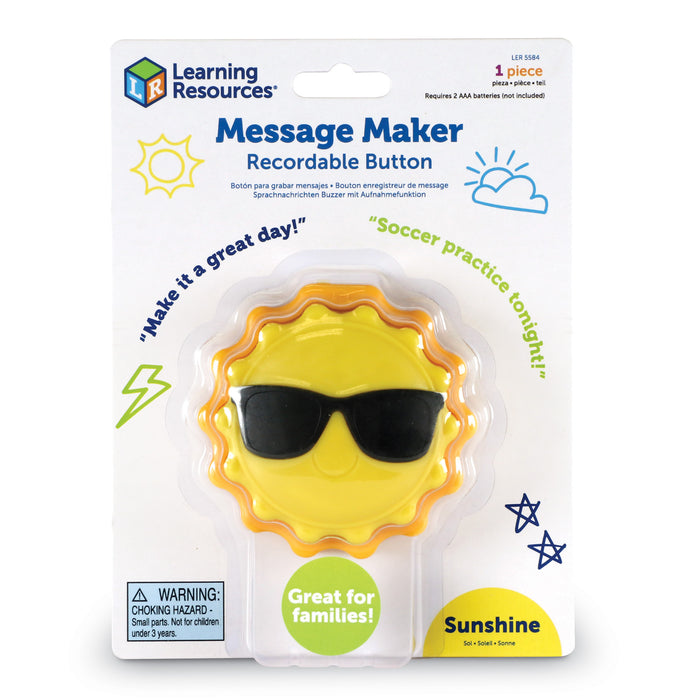 Learning Resources LER5584 Message Recorder - Sun