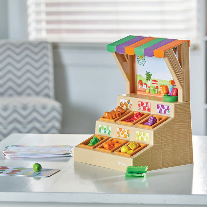 Learning Resources LER6822 Mini Farmerstand Sorting Set