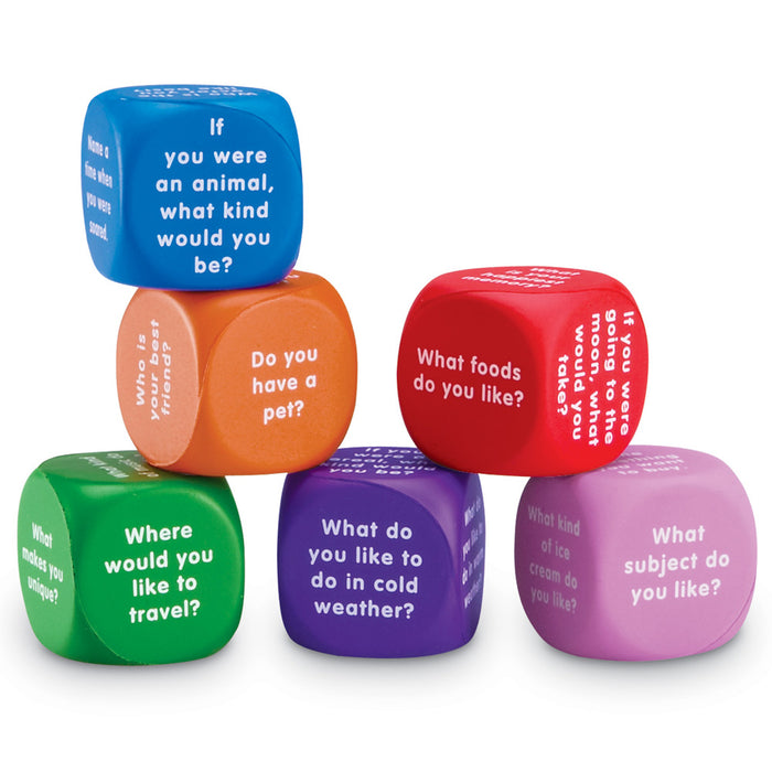 Learning Resources LER7300 Conversation Cubes, 6 Per Set