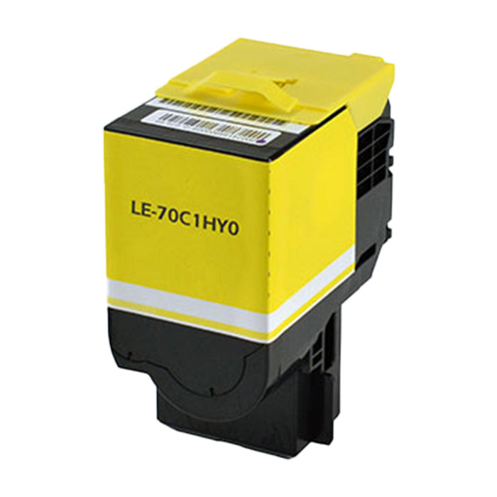 Lexmark Compatible  70C1HY0 , 701HY Yellow Toner Cartridge