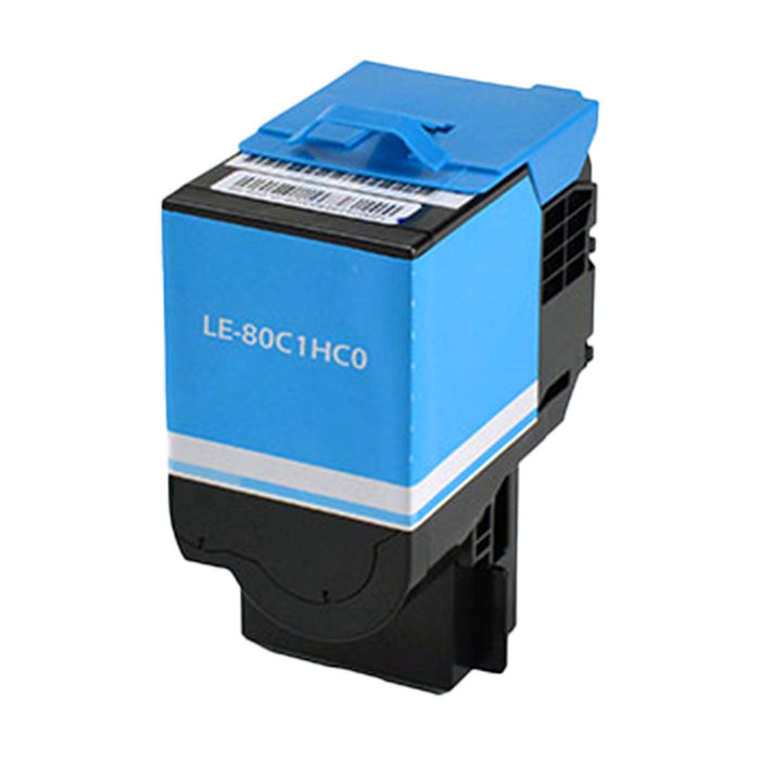 Lexmark Compatible  80C1HC0 Cyan Toner Cartridge