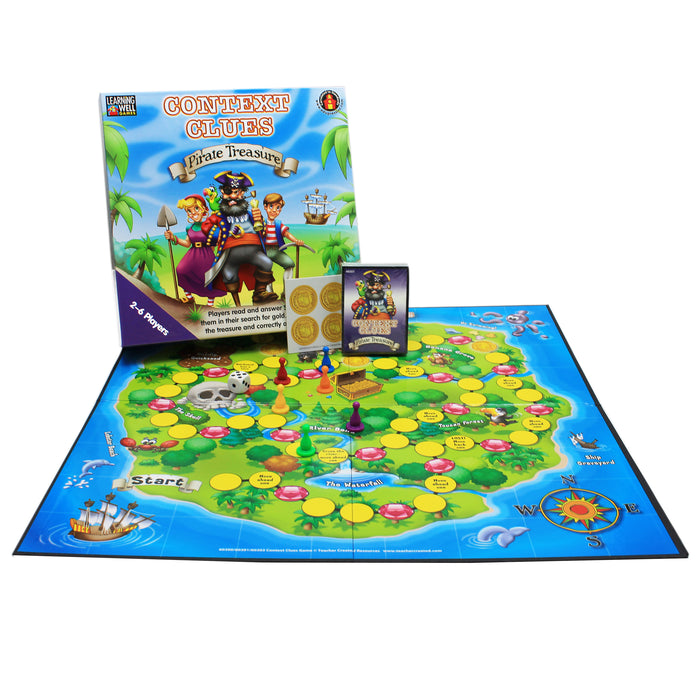 Learning Well Games LRN301 Context Clues Game Blue Level&mdash;Pirate Treasure Game