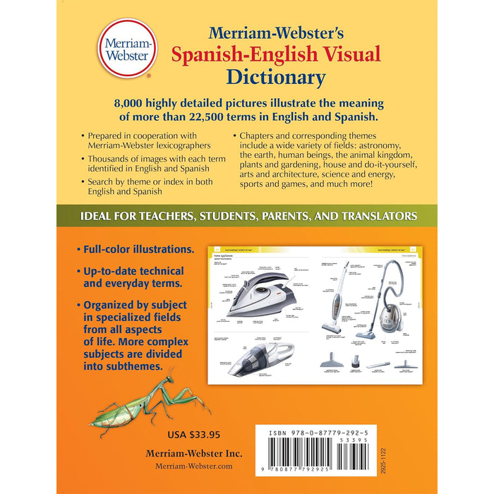 Merriam-Webster MW-2925 Spanish-English Visual Dictionary