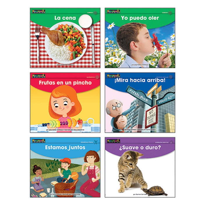 Newmark Learning NL-6202 Early Rising Readers My Five Senses Theme Set, Spanish