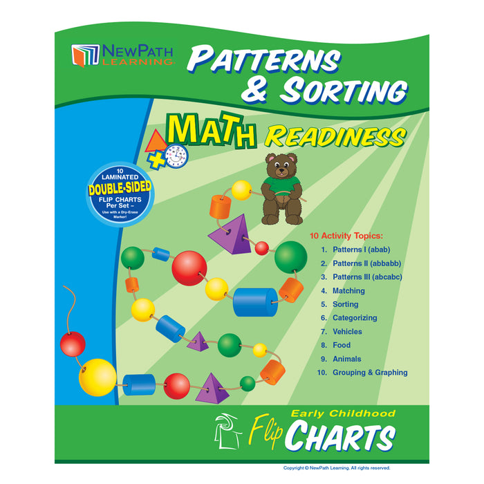 NewPath Learning NP-330027 Patterns & Sorting Curriculum Mastery Flip Chart