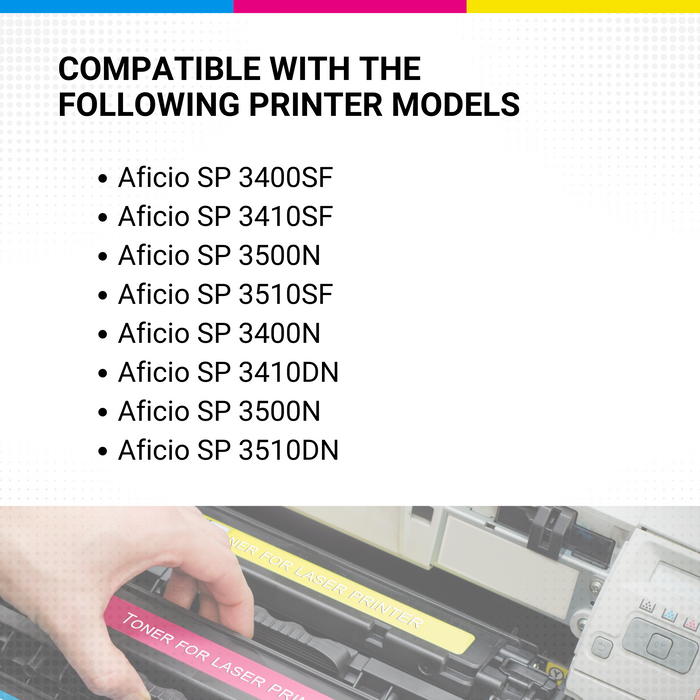 Ricoh Aficio Sp3500 sf3500xa High Yield Black Toner
