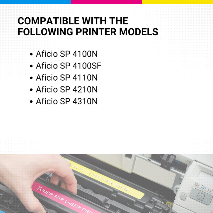 Ricoh Aficio SP4110N SP4100 Black Toner