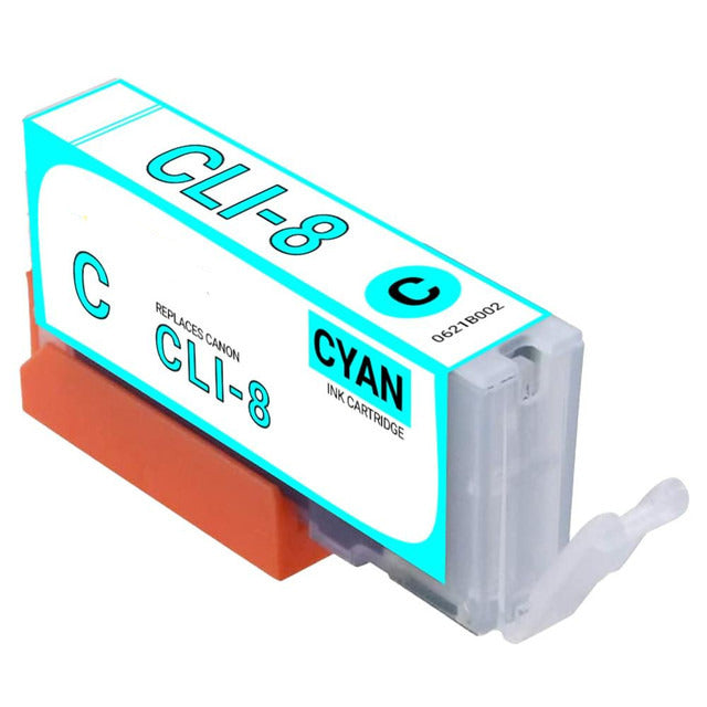 Compatible Canon 0621B002 CLI-8C Cyan Inkjet Cartridge