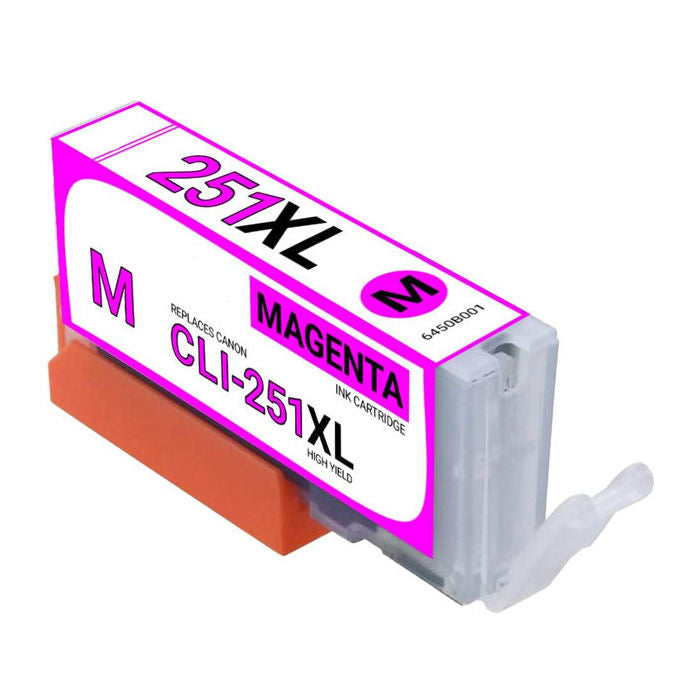 Compatible Canon CLI-251XLM 6450B001 High Yield Magenta Inkjet Cartridge