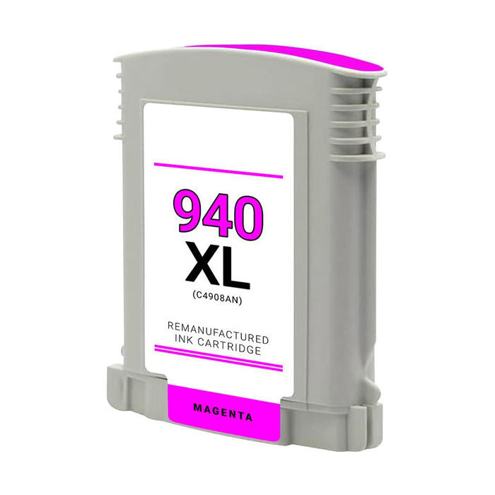 Remanufactured HP C4908AN (HP 940XL) Magenta Inkjet Cartridge