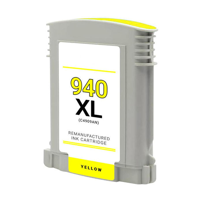 Remanufactured HP C4909AN (HP 940XL) Yellow Inkjet Cartridge