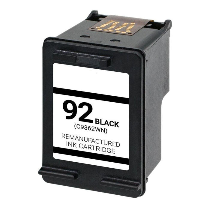 Remanufactured HP C9362WN (HP 92) Black Inkjet Cartridge