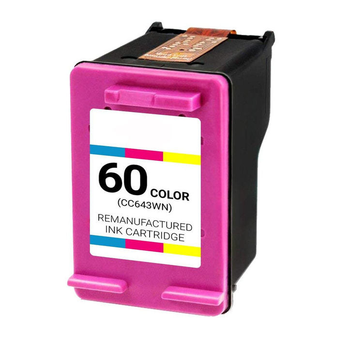 Remanufactured HP CC644WN (HP 60XL) High Capacity Tri-Color Inkjet Cartridge