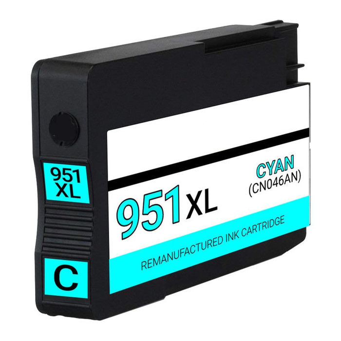 Remanufactured HP CN046AN (HP 951XL) Cyan Inkjet Cartridge