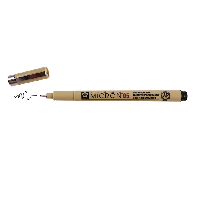 Sakura SAKXSDK0549 Pigma Micron Pen, Black, 0.45mm Size 05