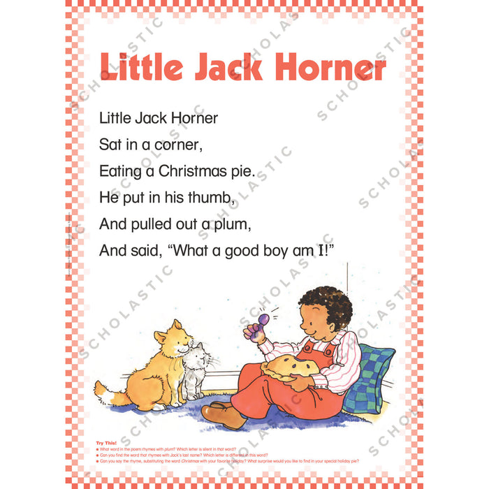Scholastic Teaching Solutions SC-0439513820 Nursery Rhyme Flip Chart, Grades PK-1